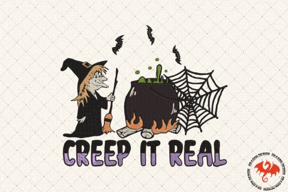 Creep It Real Embroidery Design
